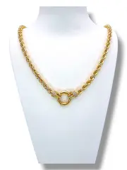 Златно колие въже с цирконий 14K RG11122