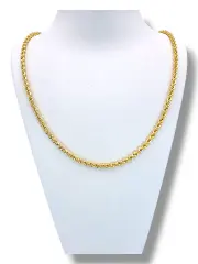Златен синджир дамски тип въже с блясък 14K RG10797