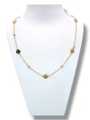 Златно колие с фини цветчета 14K RG11105