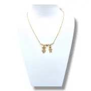 Златно колие с висулка момче и момиче 14K RG10928