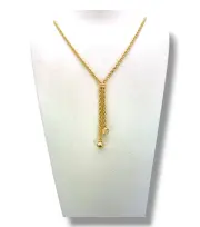 Дамско златно колие с елегантни висулки 14K RG11561