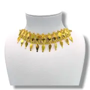 Златно колие Хинди със златни сълзи 14K RG11192