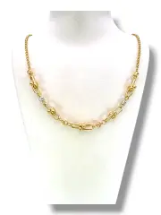 Дамско златно колие Тифани с геометрични елементи 14K RG13060