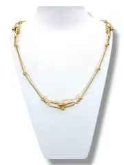 Златно колие с елементи Тифани 14K RG11114