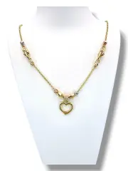 Златно колие с висящо златно сърце 14K RG11116