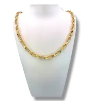Класическо дамско златно колие с орнаменти 14K RG11570