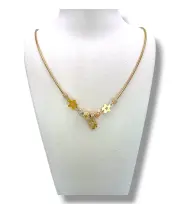 Златно колие тип Пандора със звезди 14K RG11842