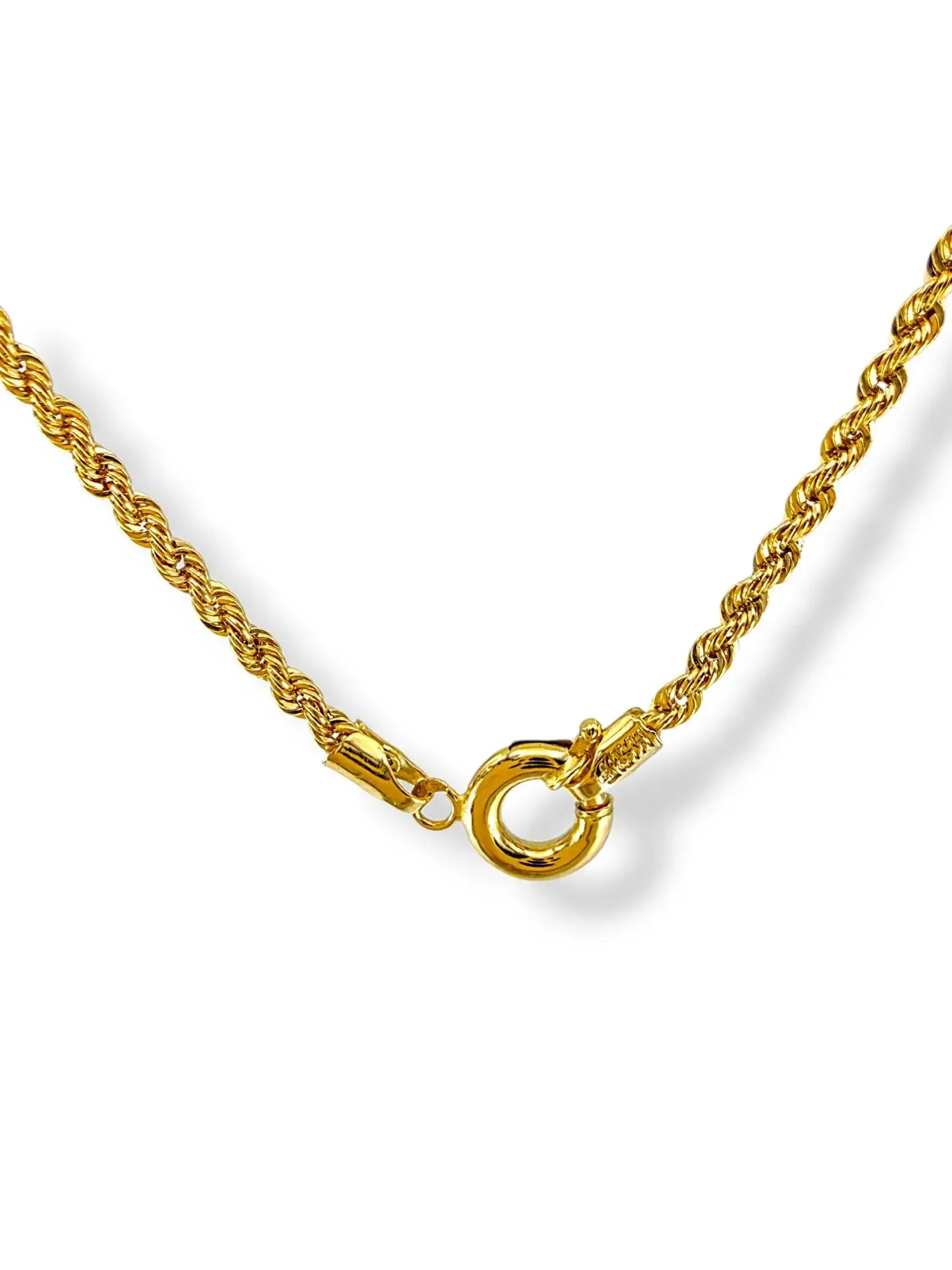 Златно колие дамско тип лариат с двойна висулка 14K RG12588