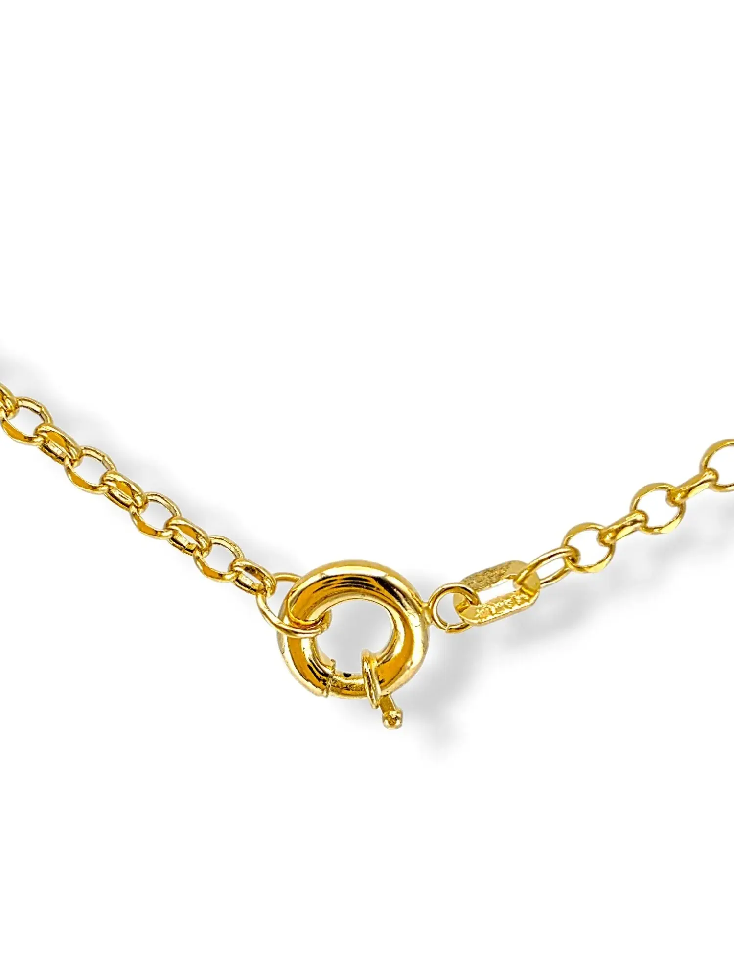 Златно колие дамско с комбиниран синджирен и плетен дизайн и топчета 14K RG12589