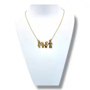 Колие семейство с две деца – момичета 14K RG10937