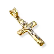 Златно кръстче с фигура на Христос 14K RG11976
