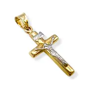 Златно православно кръстче с фигура на Христос 14K RG11981