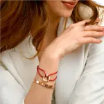 Злато на конец, силикон и кожа