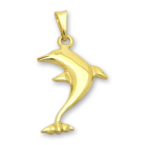 Златен медальон делфин