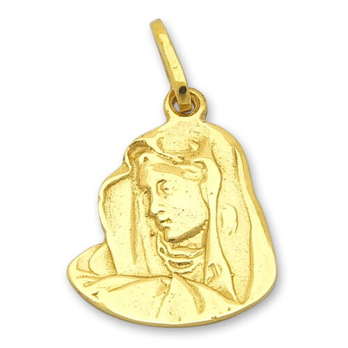 Златен медальон с лика на Богородица
