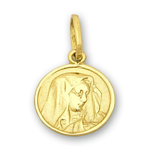Златен медальон с лика на Богородица