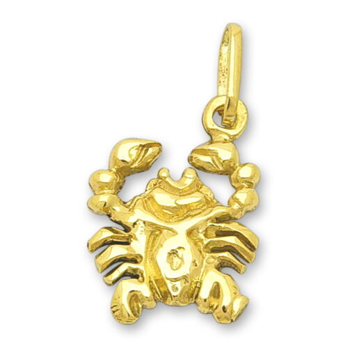 Златен медальон зодиакален знак Рак
