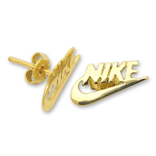 Златни обеци Nike
