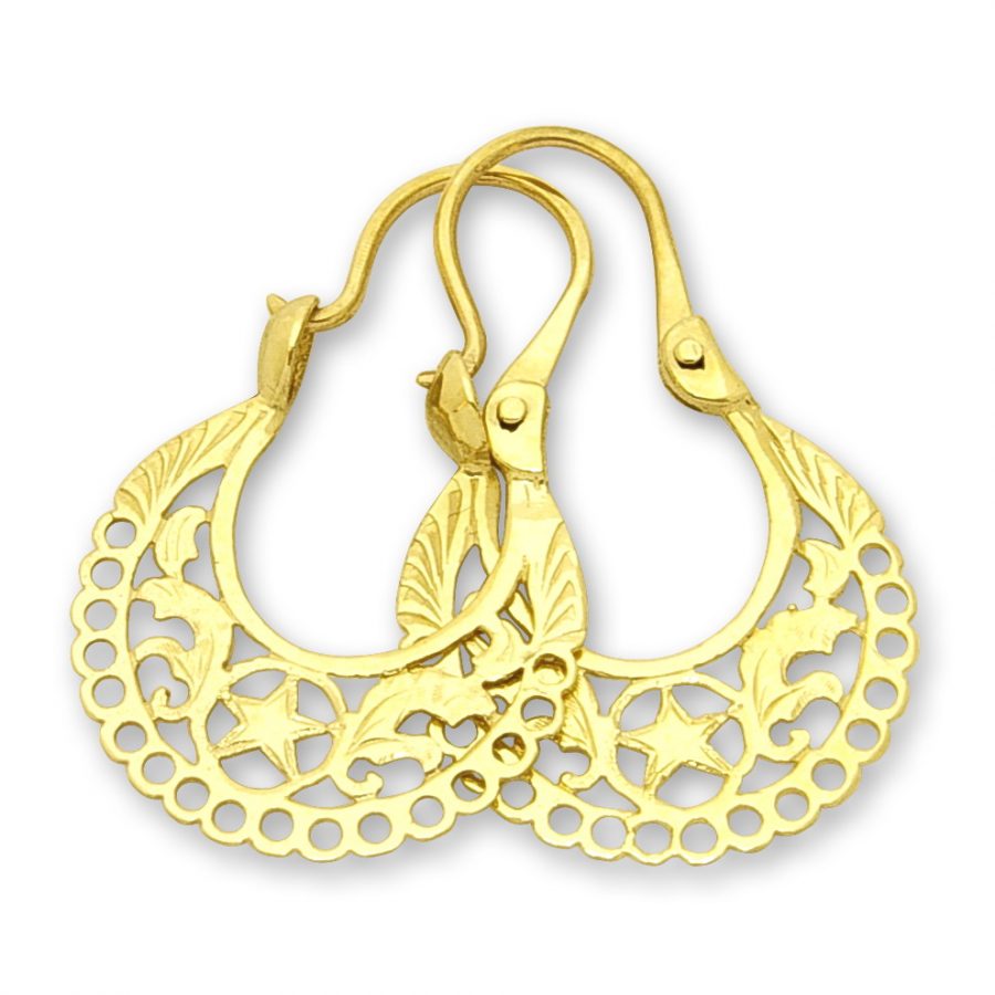 Златни обеци | Евтино злато | Orolinegold.com | 3123 earrings 2.99g