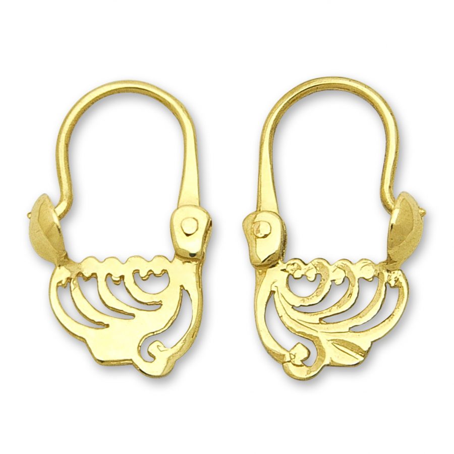 Златни обеци | Евтино злато | Orolinegold.com | 3148 earrings 1.83g