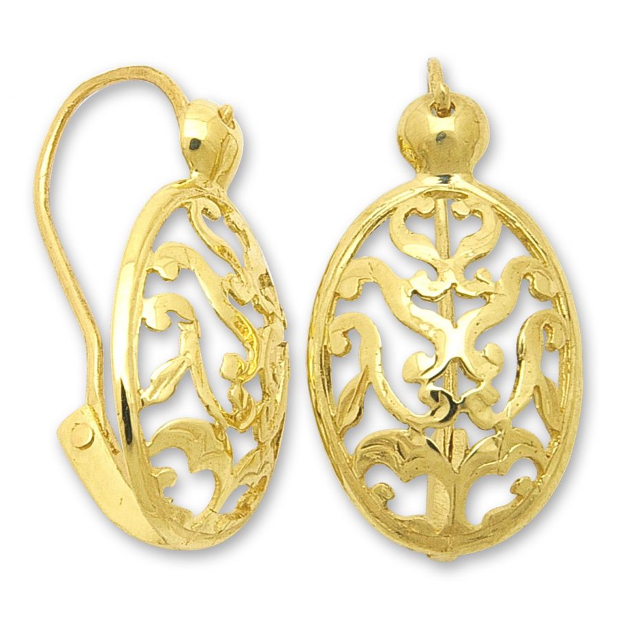 Златни обеци | Евтино злато | Orolinegold.com | 3149 earrings 3.10g