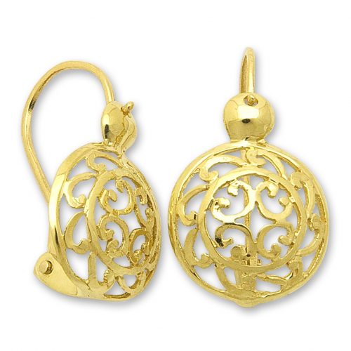 Златни обеци | Евтино злато | Orolinegold.com | 3157 earrings 2.37g