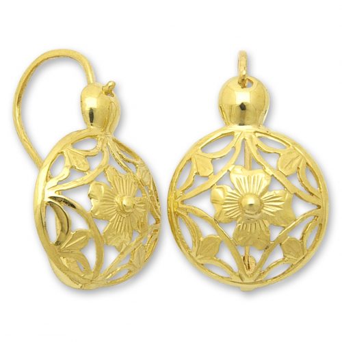 Златни обеци | Евтино злато | Orolinegold.com | 3158 earrings 2.34g