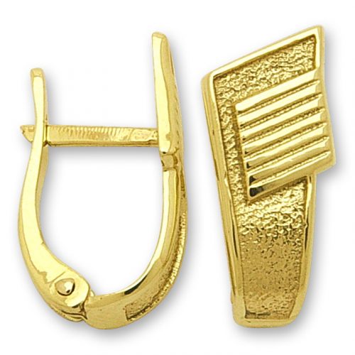 Златни обеци | Евтино злато | Orolinegold.com | 3172 earrings 2.56g