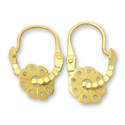 Златни обеци | Евтино злато | Orolinegold.com | 3185 earrings 2.34g