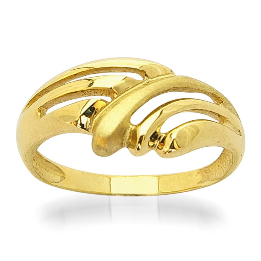 дамски златен пръстен с мат | 3488 golden ring 2.56g