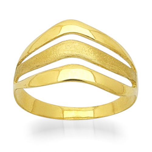 дамски златен пръстен с мат | 3490 golden ring 1.85g