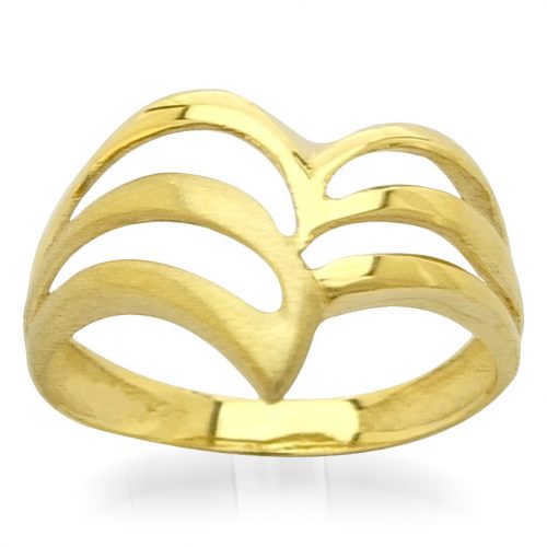 дамски златен пръстен с мат | 3497 golden ring 2.34g