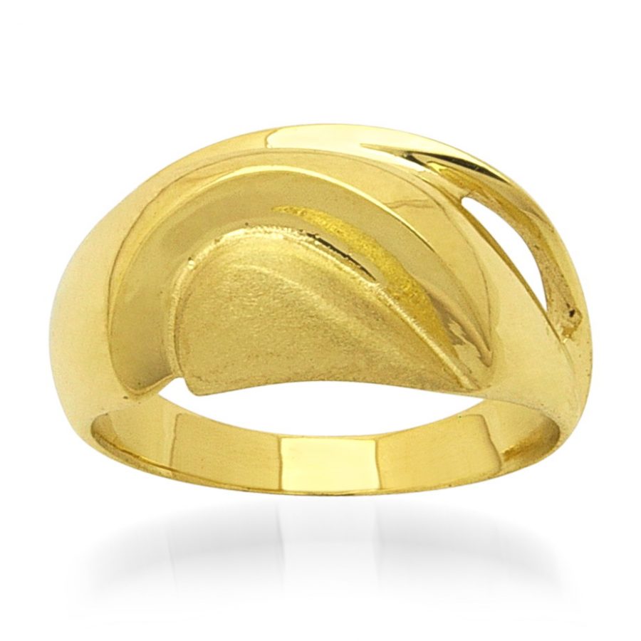 дамски пръстен с мат | 3501 golden ring 5.38g