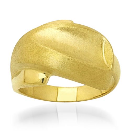 елегантен дамски пръстен с мат | 3503 golden ring 4.53g