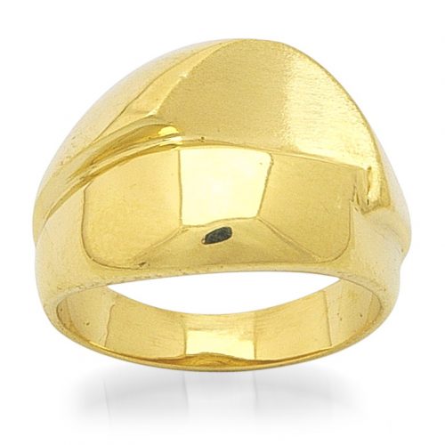 елегантен дамски пръстен с мат | 3507 golden ring 5.43g