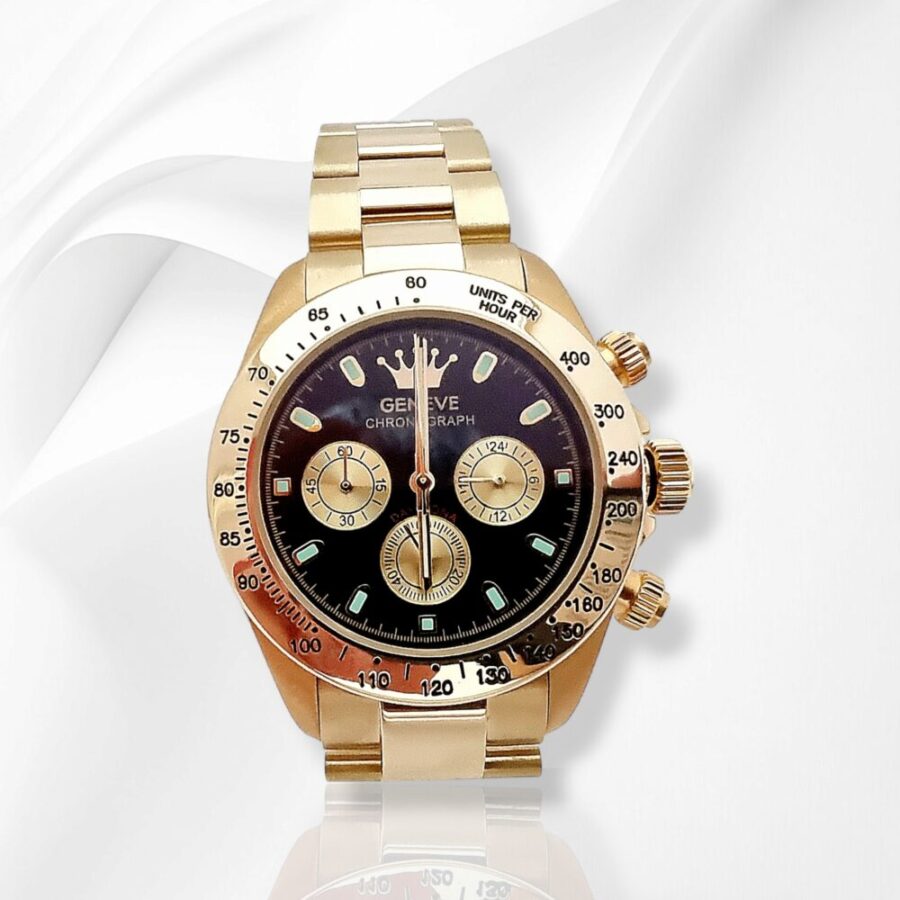 Златен часовник Geneve Black | златен часовник | Orolinegold.com | Онлайн магазин за злато