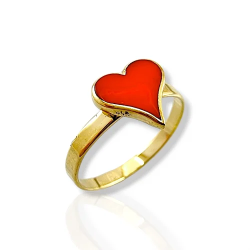 Детски златен пръстен за момичета със сладък и игрив дизайн.