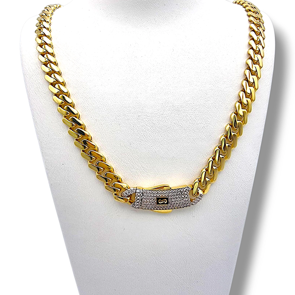 Дамски синджир Monaco Chain с блясък 14К RG10281